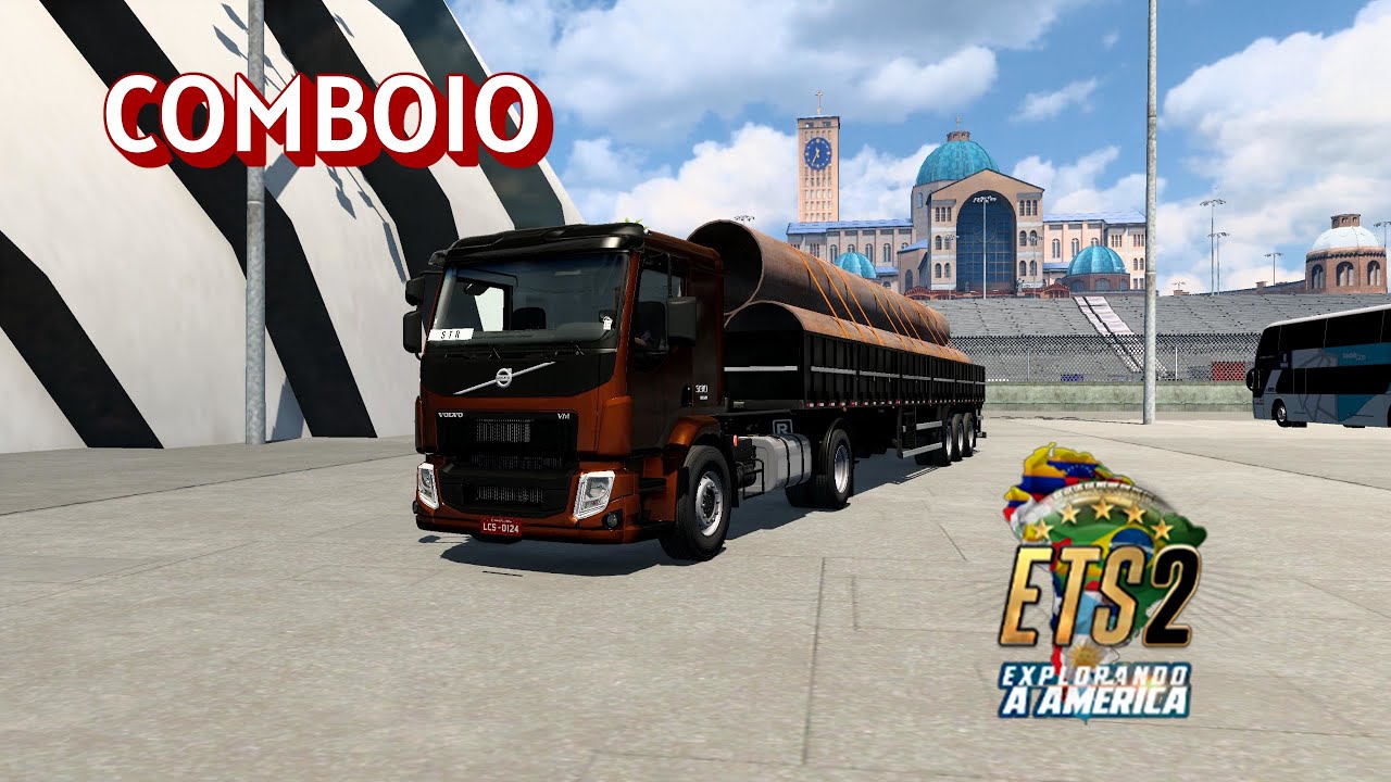 🛑 EURO TRUCK SIMULATOR 2 MAPA EAA1.57 #comboio #eurotrucksimulator2