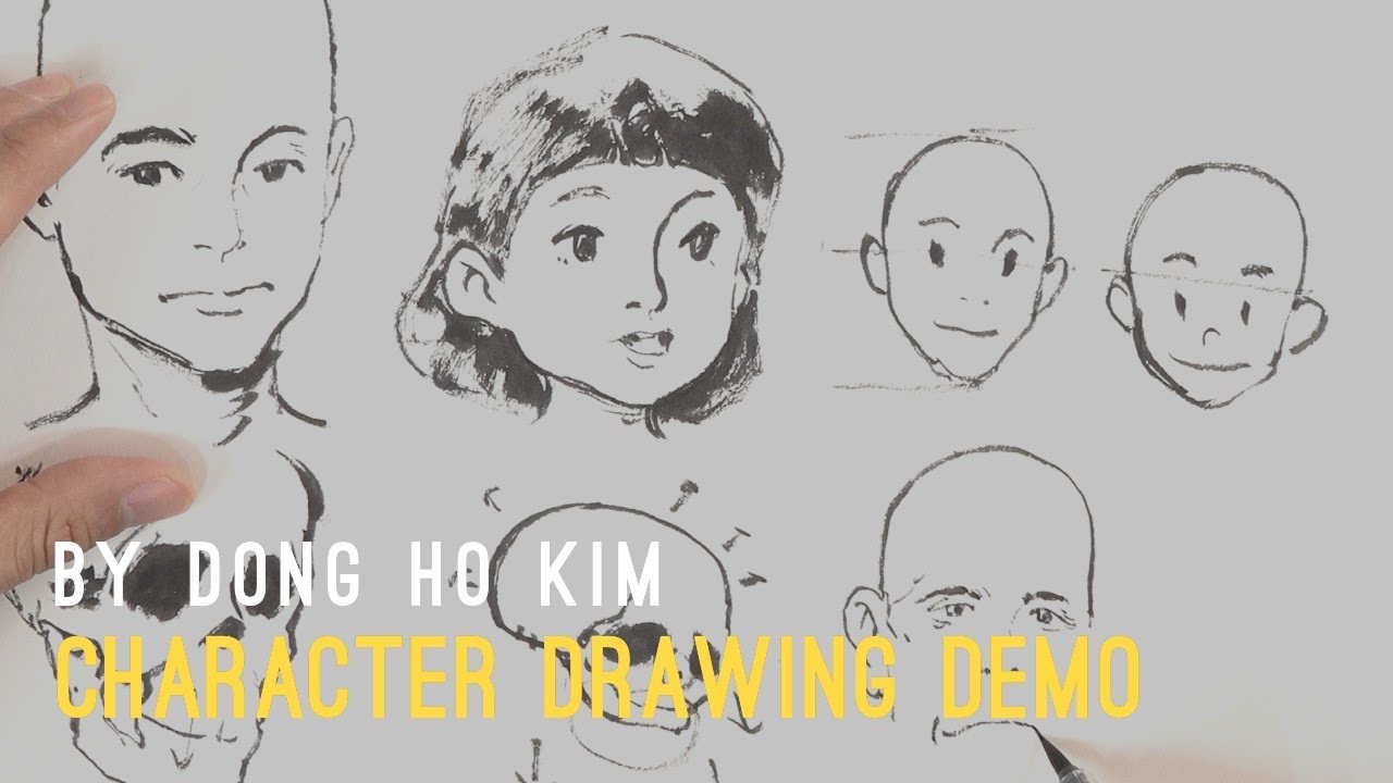 Character Drawing demo: Head Drawing by Dong Ho Kim