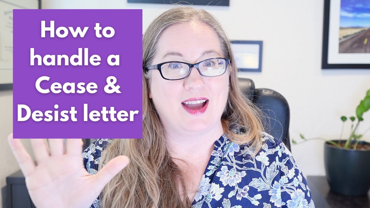 What to do if you get a Cease & Desist letter // what to do if you are accused of infringement