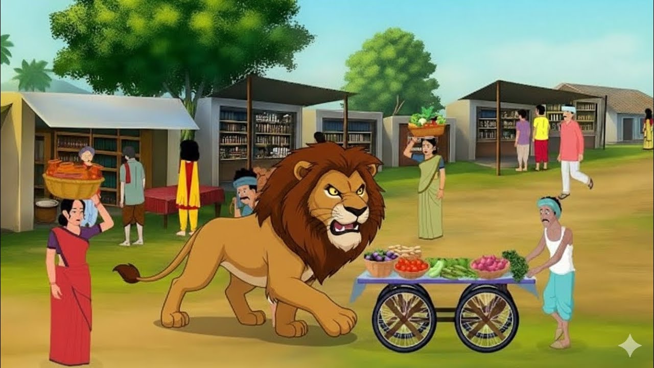 बुद्धू शेर 🦁 | घमंड का नतीजा | हिंदी मोरल स्टोरी | बच्चों की सीख देने वाली कहानी || Hindimoralstory