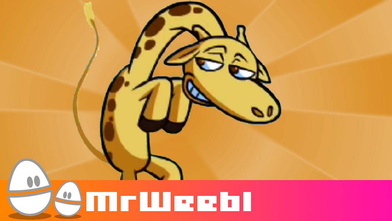 Giraffe In My Loft : animated music video : MrWeebl