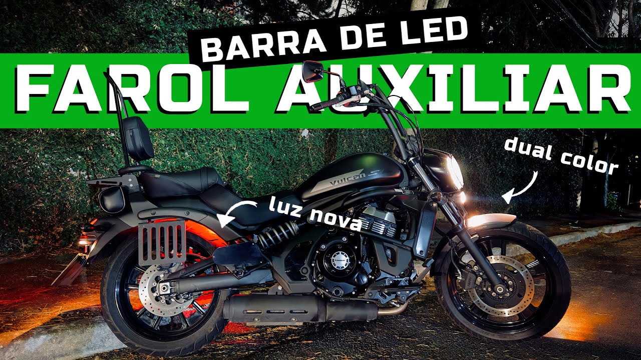 Novo Farol Barra de LED na Vulcan s 650 - ATUALIZAÇÃO