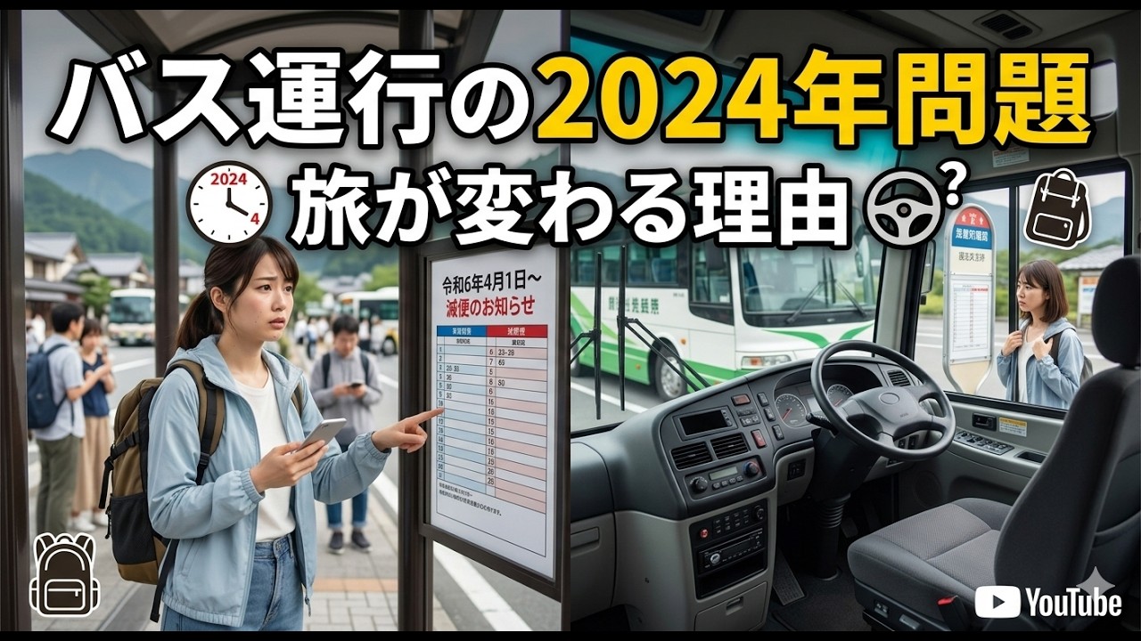 バス運行の2024年問題：旅が変わる理由