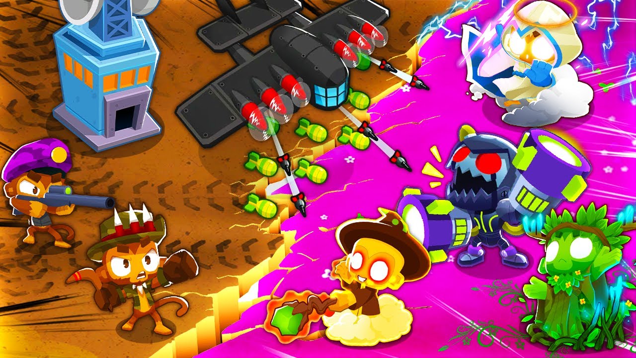 Фэнтезийные против реальных башен в BTD 6!