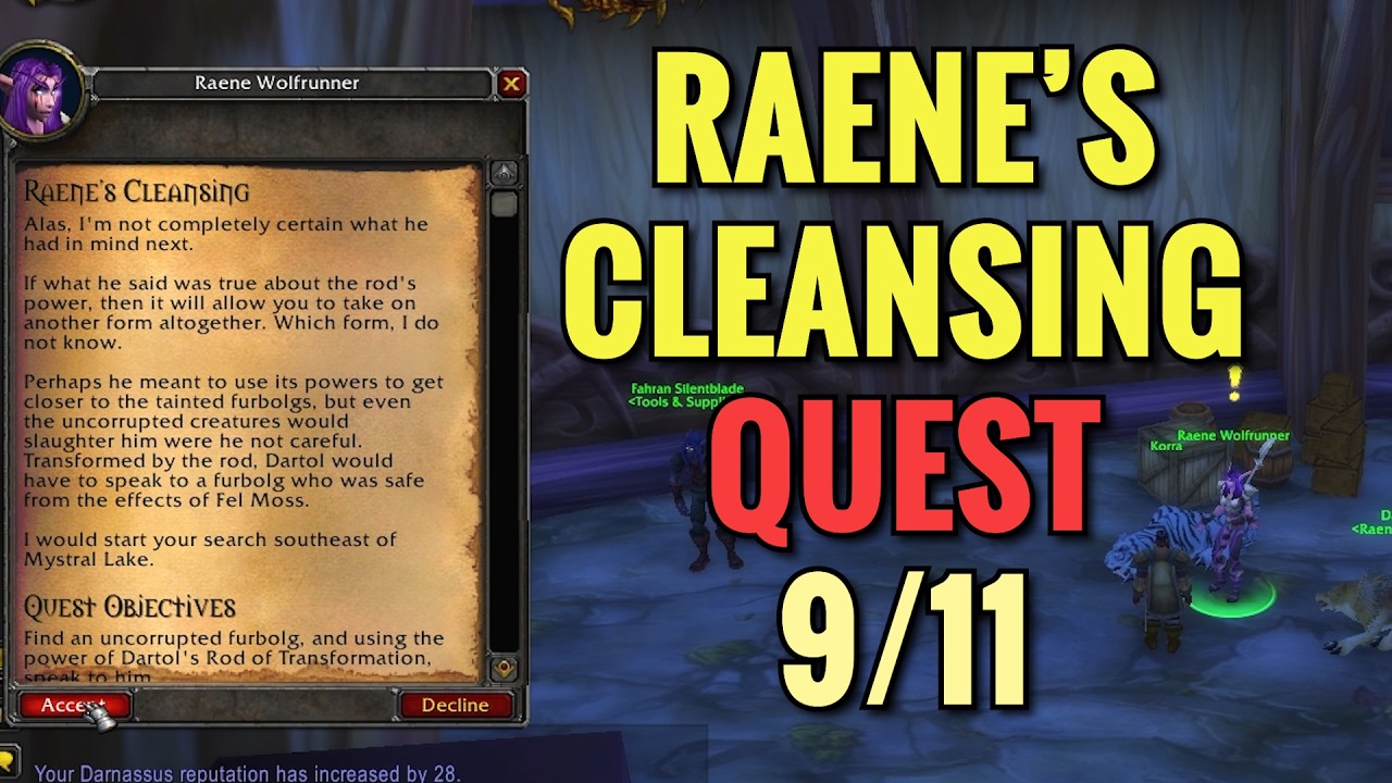Raene's Cleansing 9/11 Quest (WoW Classic)