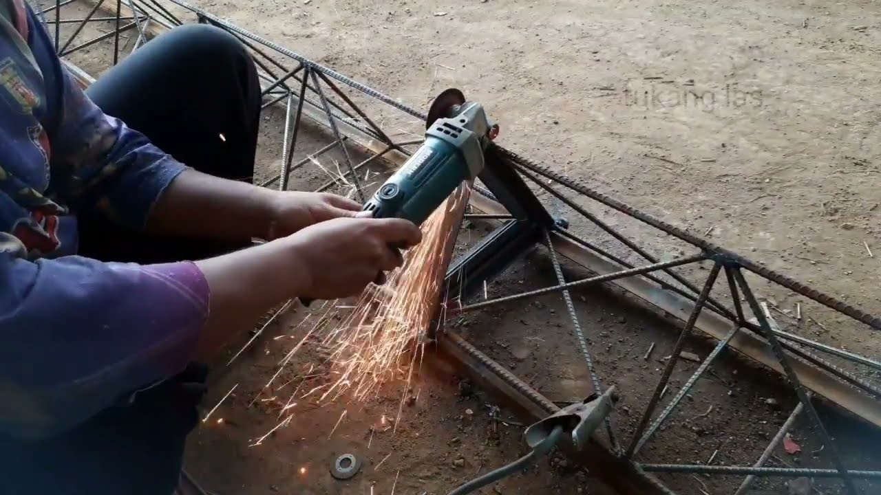 paling lengkap.!! tutorial membuat sambungan tower triangle