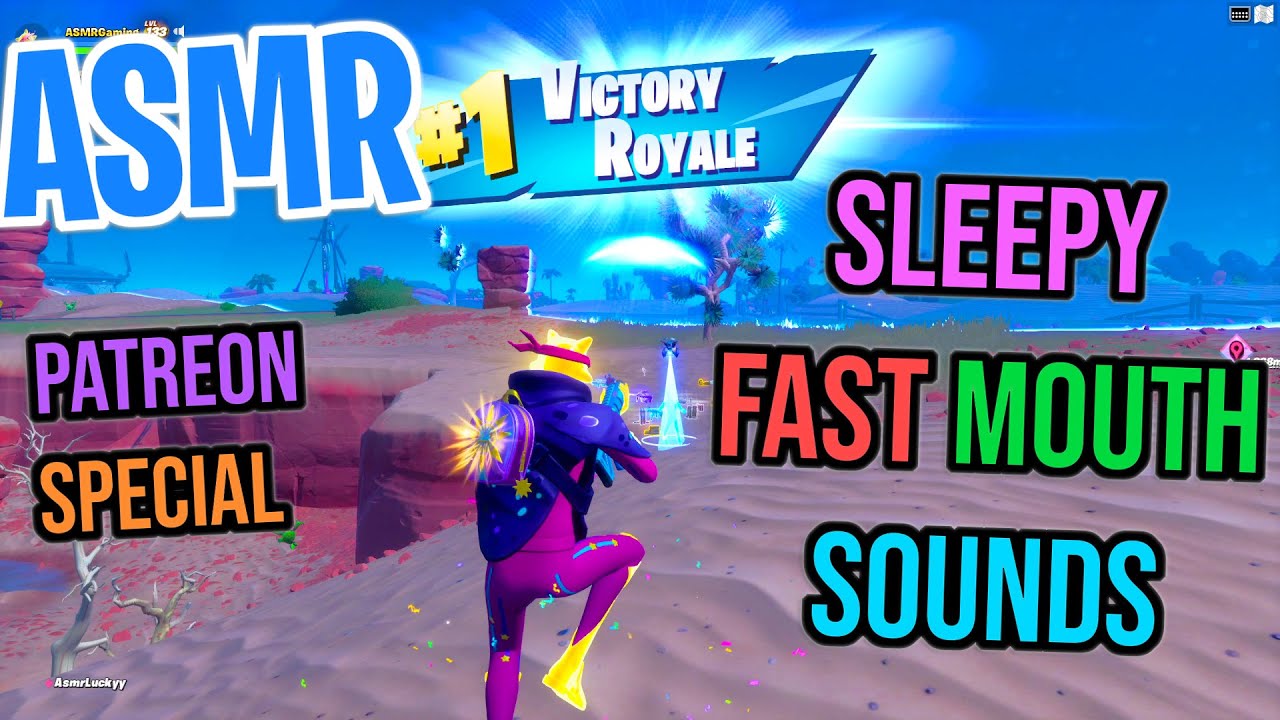 ASMR Gaming 😴 Fortnite Sleepy Fast Mouth Sounds Relaxing Whispering Triggers Words 🎮 Controller 🎧 💤