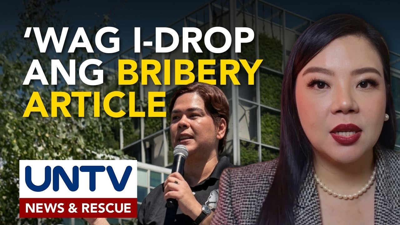 Pagsasantabi sa bribery article vs. VP Sara Duterte, dapat pag-isipang mabuti &ndash; lawyer
