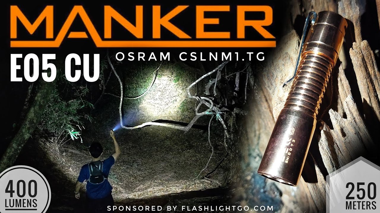 Mankerlight&nbsp;E05 Cu, Osram CSLNM1.TG, 400 lumens, 250 meters beam distance