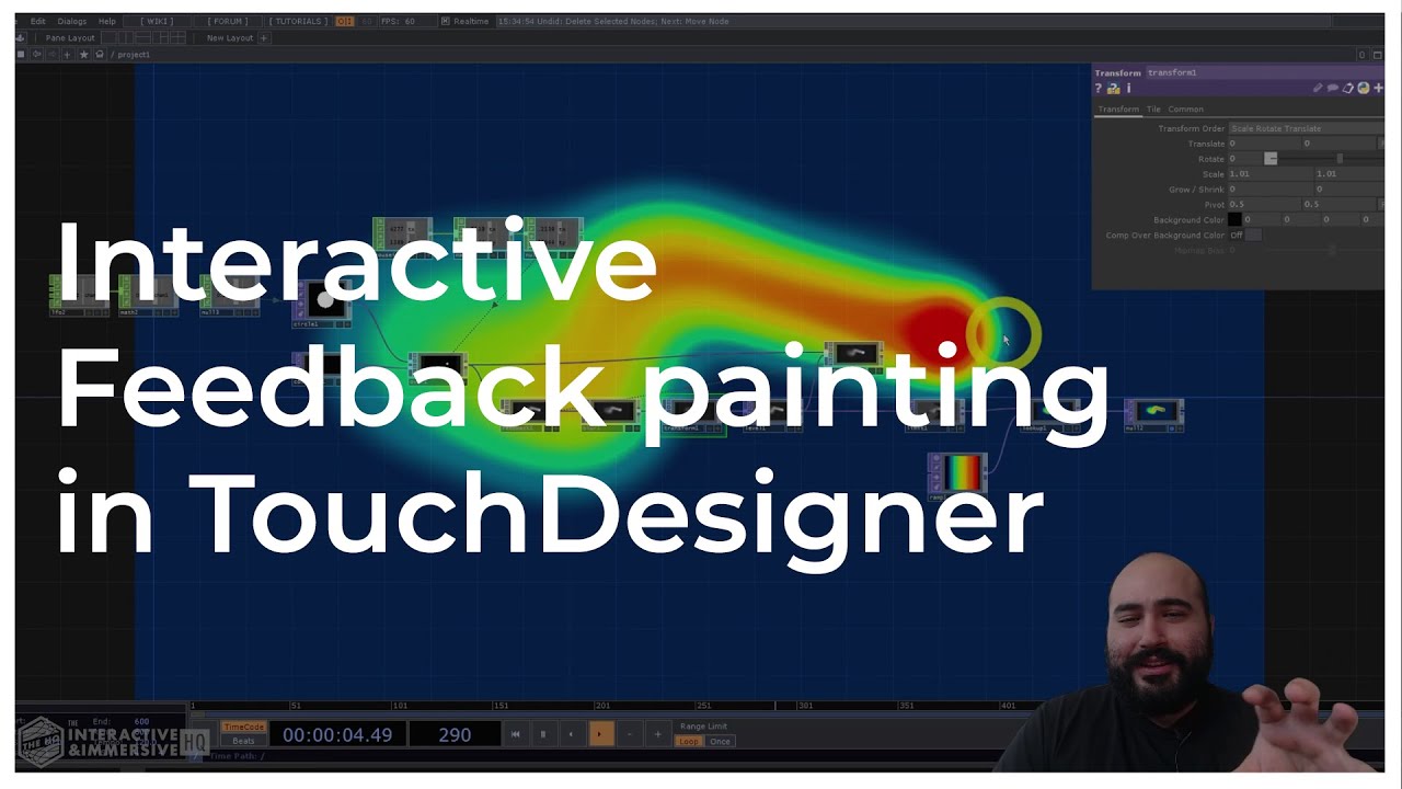 Интерактивная обратная связь в TouchDesigner — Учебник TouchDesigner 065