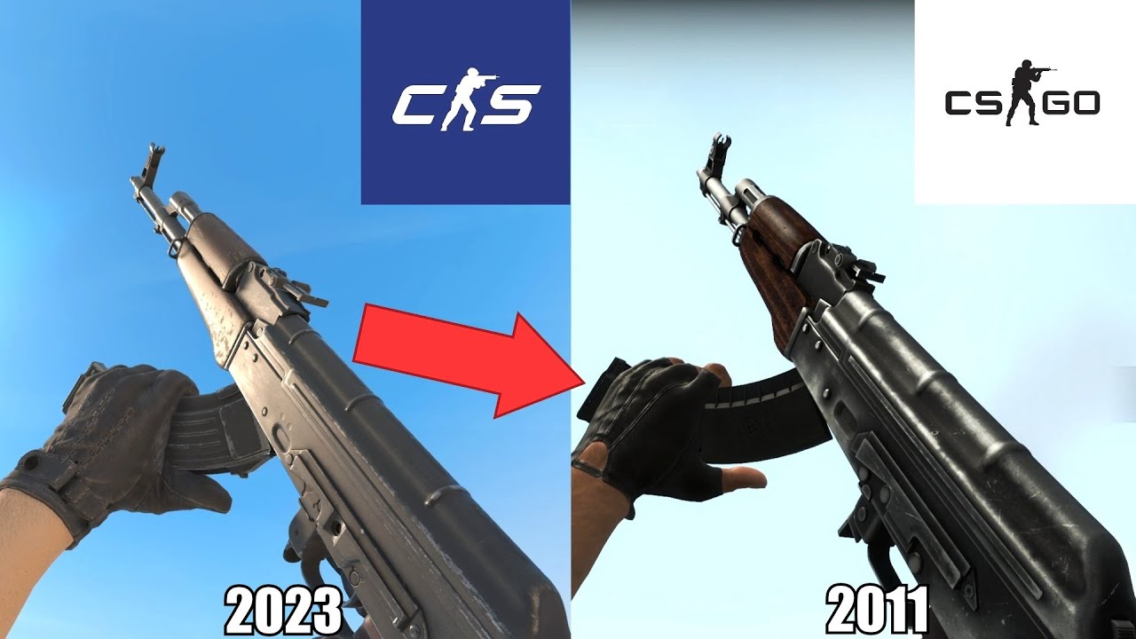 Всё оружие в Counter-Strike 2 Против CS:GO 2011 Бета