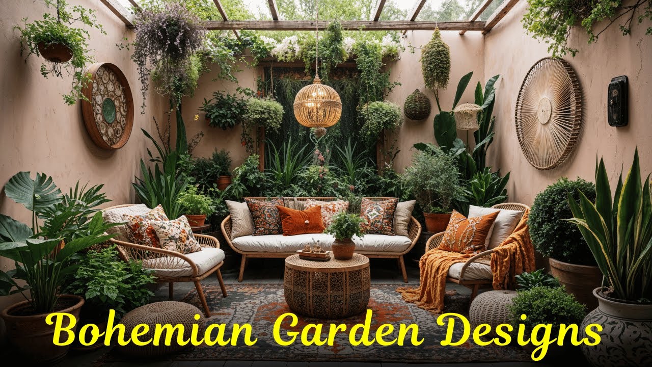 Bohemian Garden Designs | Eclectic Outdoor Paradise & Boho Landscaping Ideas 2026