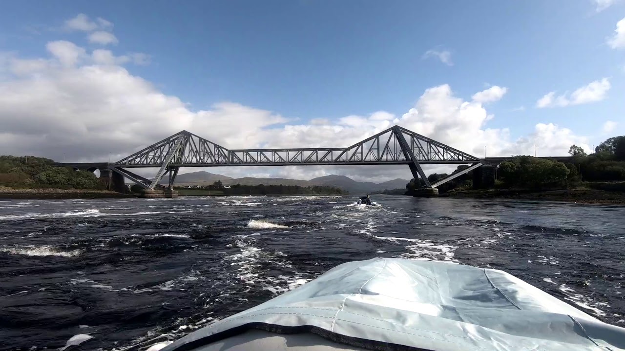 Falls Of Lora in a Honwave T38ie with Suzuki 20hp Outboard