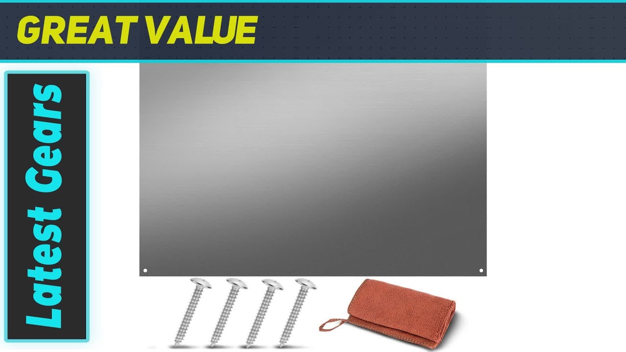 LOSTRONAUT Stainless Steel Backsplash Range Hood Wall Shield For Kitchen - 24 x 30 Inch
