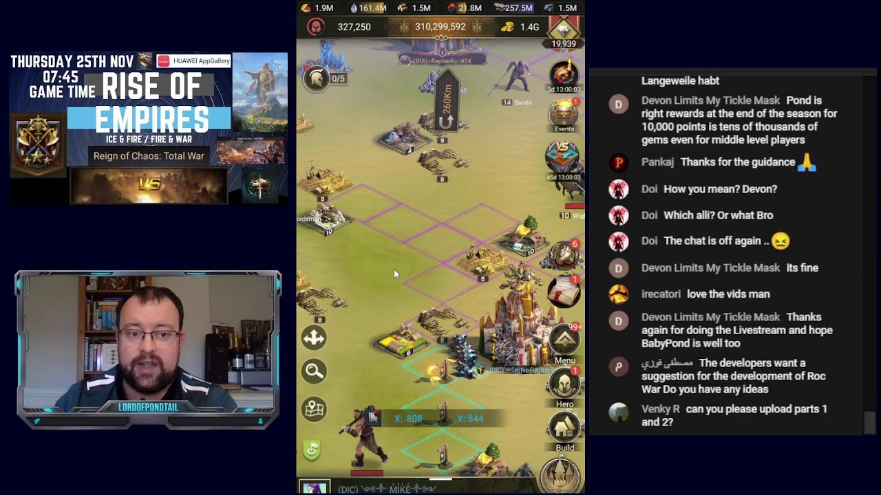 SX9 Reign Of Chaos Total War - 1st Livestream Part 3