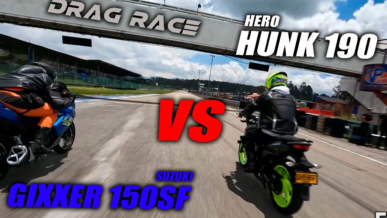 ME FUME CON ESTA BATALLA 🤯 Hero Hunk 190 VS Suzuki Gixxer 150SF Drag race Fullgass