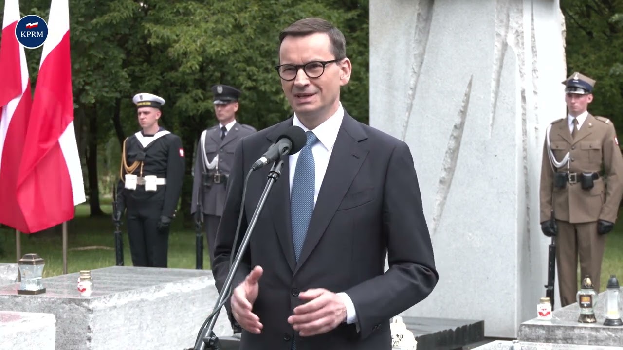 Mateusz Morawiecki podczas obchodów Narodowego Dnia Pamięci Ofiar Ludobójstwa dokonanego przez UPA
