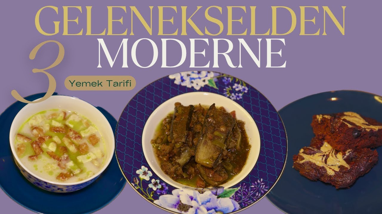 GELENEKSELDEN MODERNE 3 TARİF |  Şeyh Mualla - Soğuk Kıbrıs Tarhanası - Fit Brownie | Mozaik Tatlar