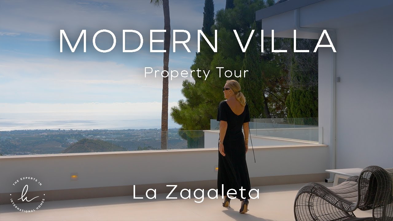 Tour a La Zagaleta Modern Mansion with exceptional Sea Views