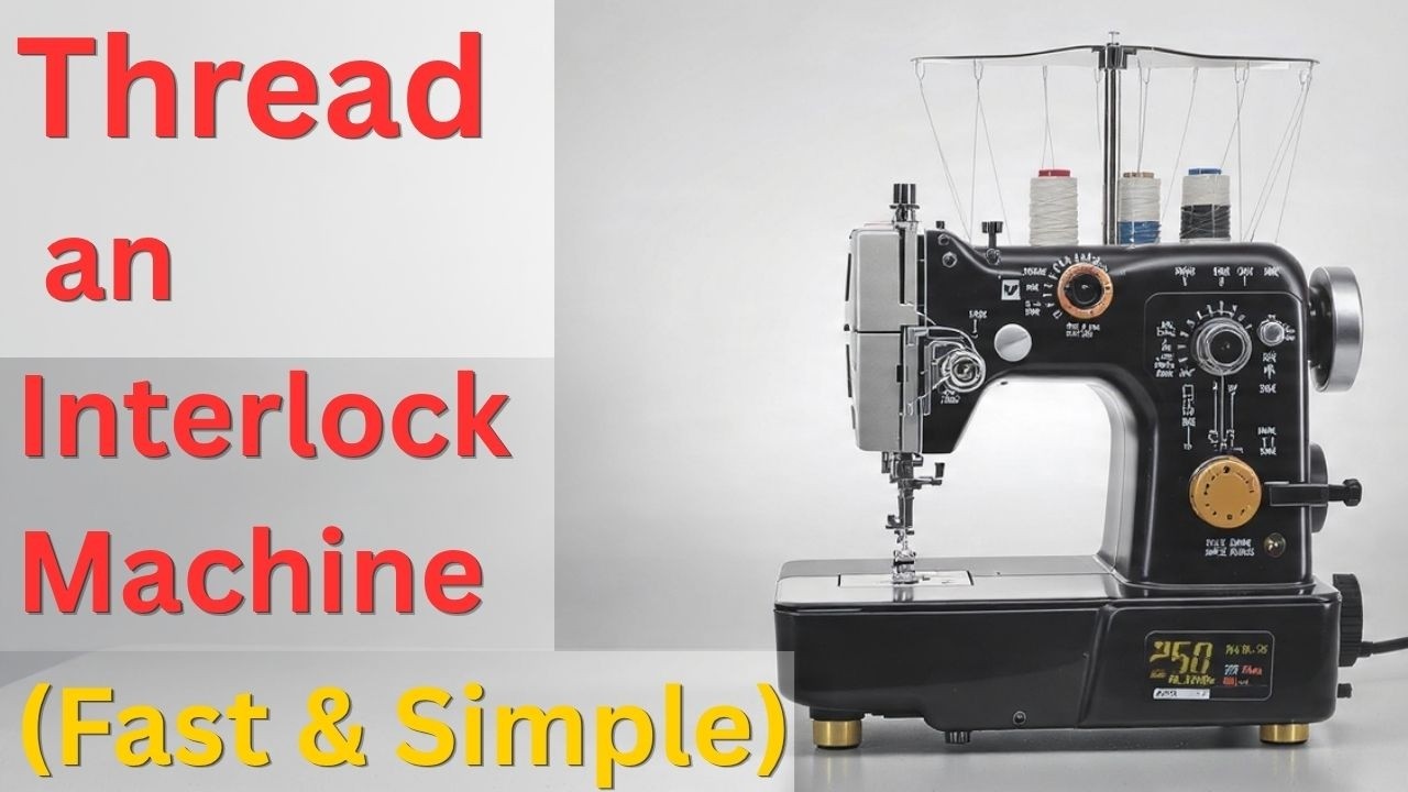 how to put 3 threads  in interlock/overlock machine