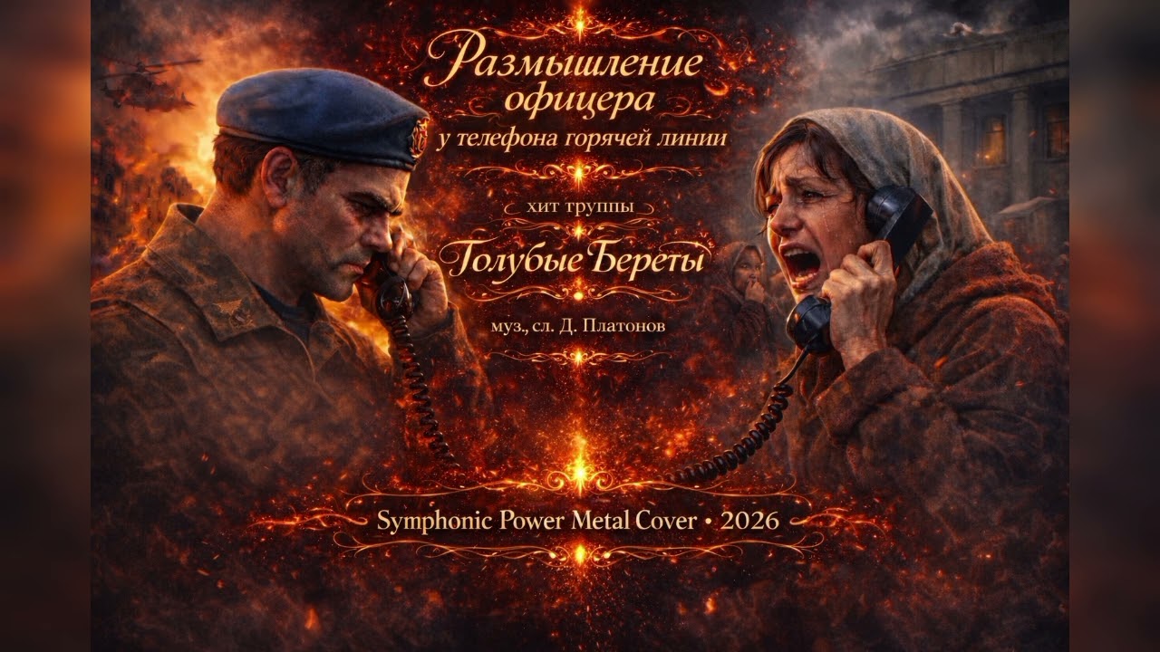Голубые береты - Размышление офицера у телефона горячей линии (symphonic power metal cover 2026)