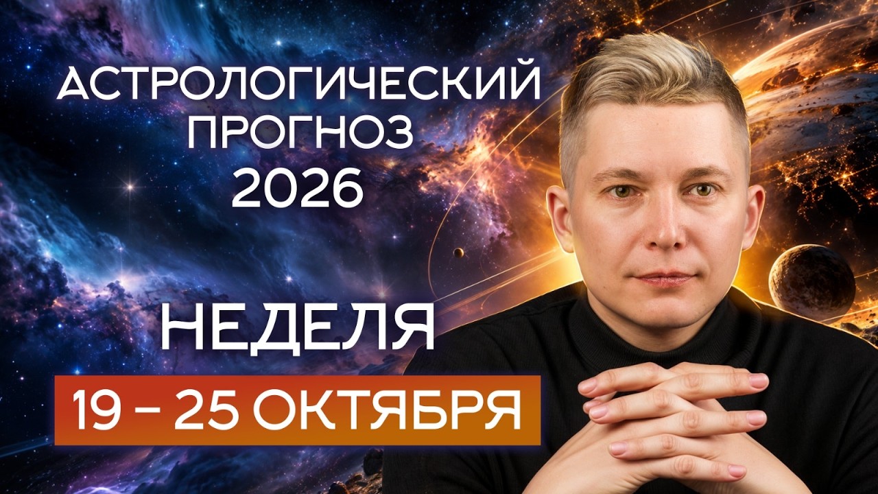 Прогноз на неделю 19&ndash;25 октября 2026. Душевный гороскоп Павел Чудинов