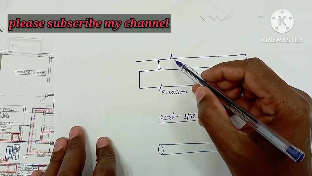 How to read hvac drawing in hindi!!  ड्रॉइंग में स्केल कैसे चेक करें
