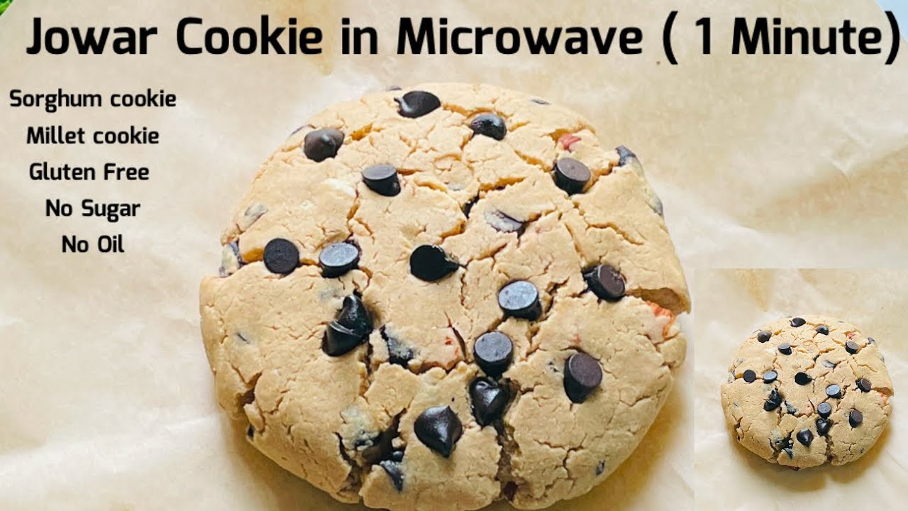 1 Minute Jowar Cookie in Microwave | Sorghum Cookie | Gluten Free Millet Cookie Recipe
