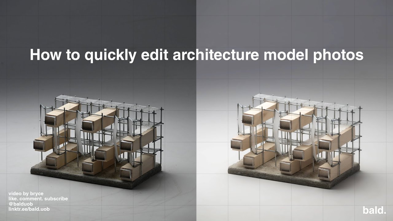 How To Quickly Edit Architecture Model Photos