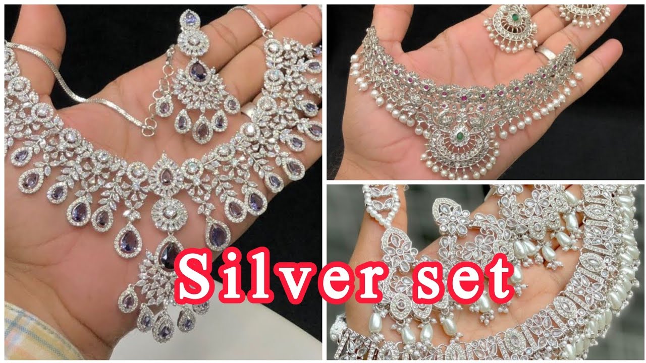 Latest silver jewelry set design 2026 | silver bridal jewellery | Eid  bridal set