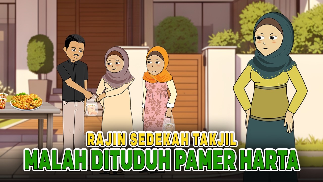 Rajin Sedekah Takjil, Emak Emak Malah Nuduh Pamer & Ria | Drama Animasi