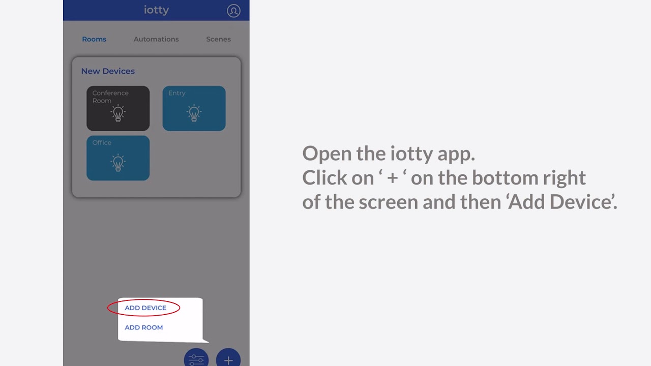 Registering your iotty Smart Switch