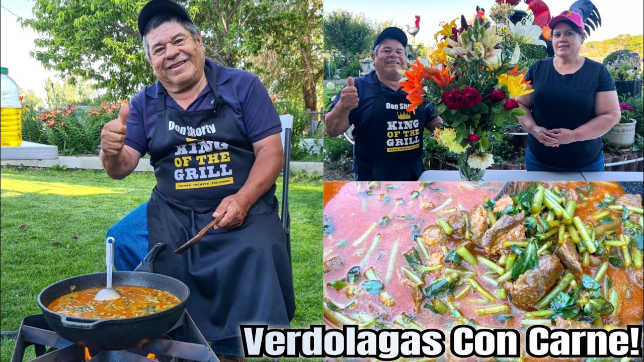 Como Hacer El Mejor Guiso De Carne De Puerco Con Verdolagas!🐖🌿