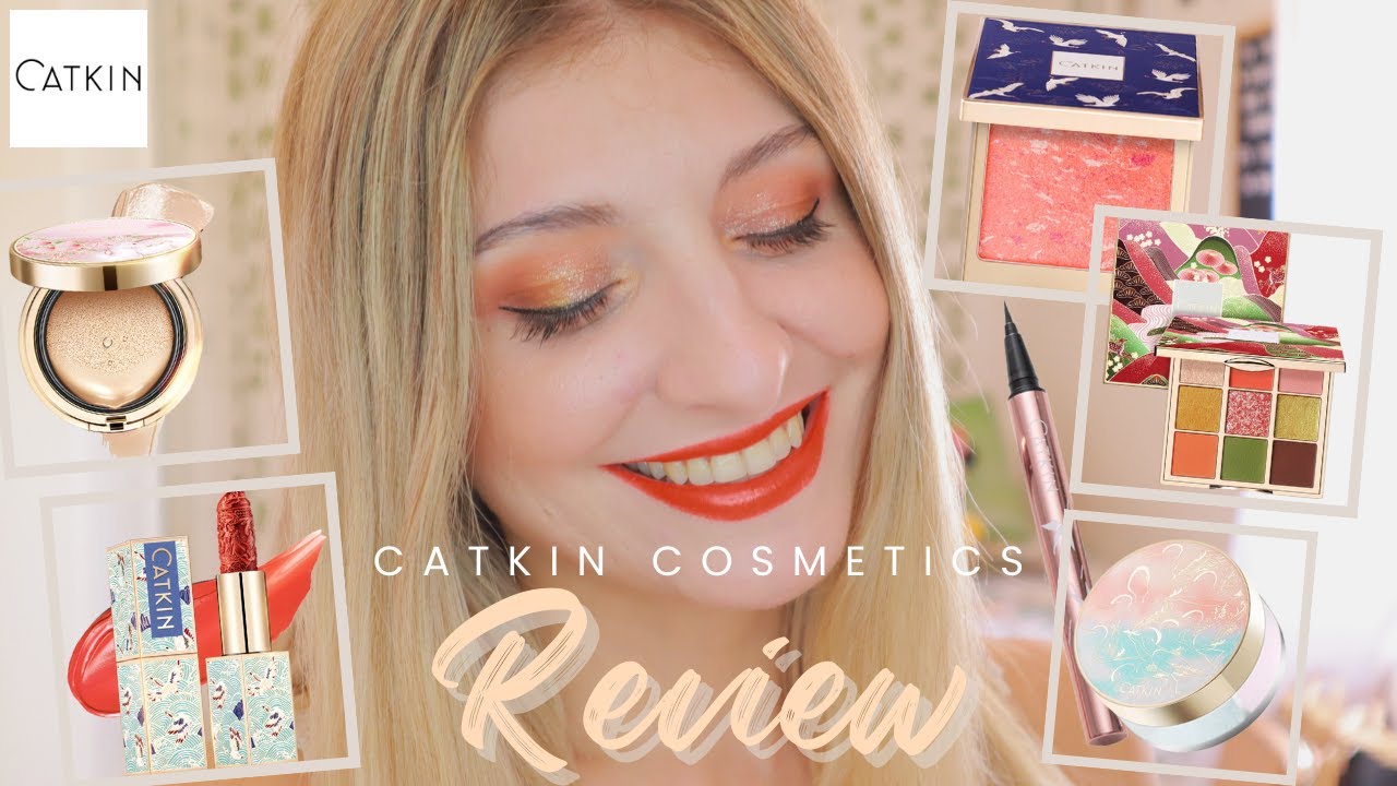 FULL FACE OF CATKIN COSMETICS | CUSHION FOUNDATION, AVOCADO EYESHADOW, ROUGE CARVING LIPSTICK & MORE