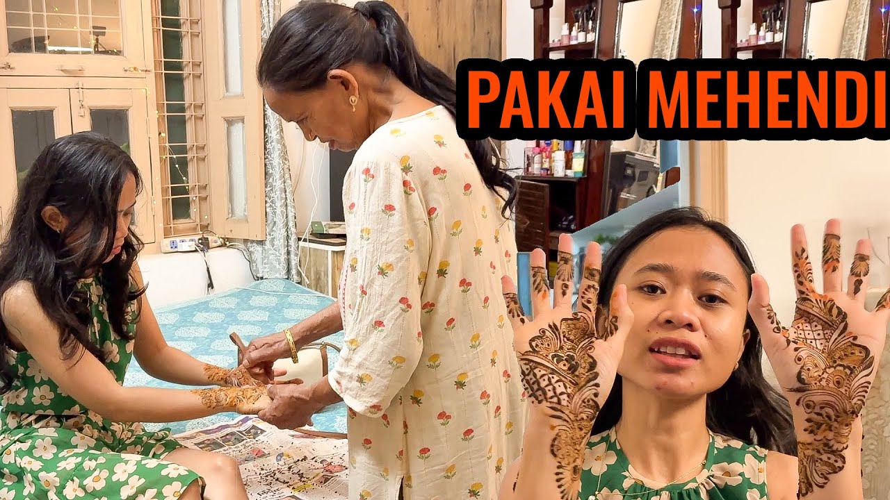 PAKAI MEHENDI UNTUK MERAYAKAN KARVA CHAUTH ‼️ IBU MERTUA YANG PALING EXCITED