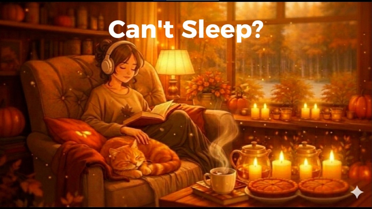 Can’t Sleep? Try This 🌙 Deep Sleep Jazz for Anxiety & Stress | Cozy Night Room