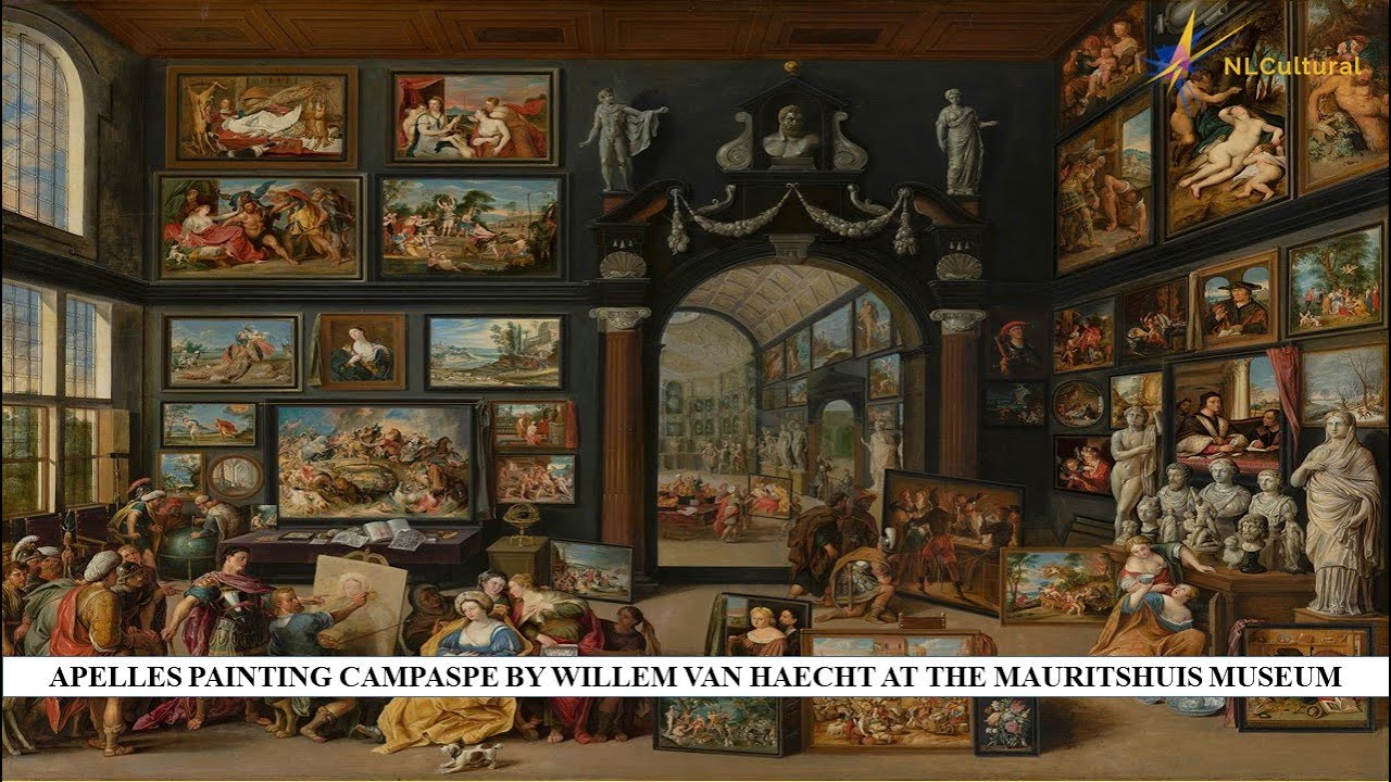 Apelles Painting Campaspe by Willem van Haecht at the Mauritshuis Museum