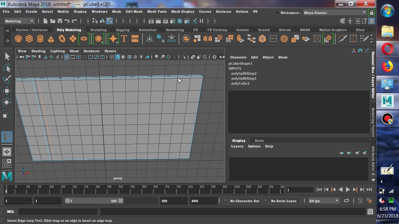 Maya 2018 Basic tutorial