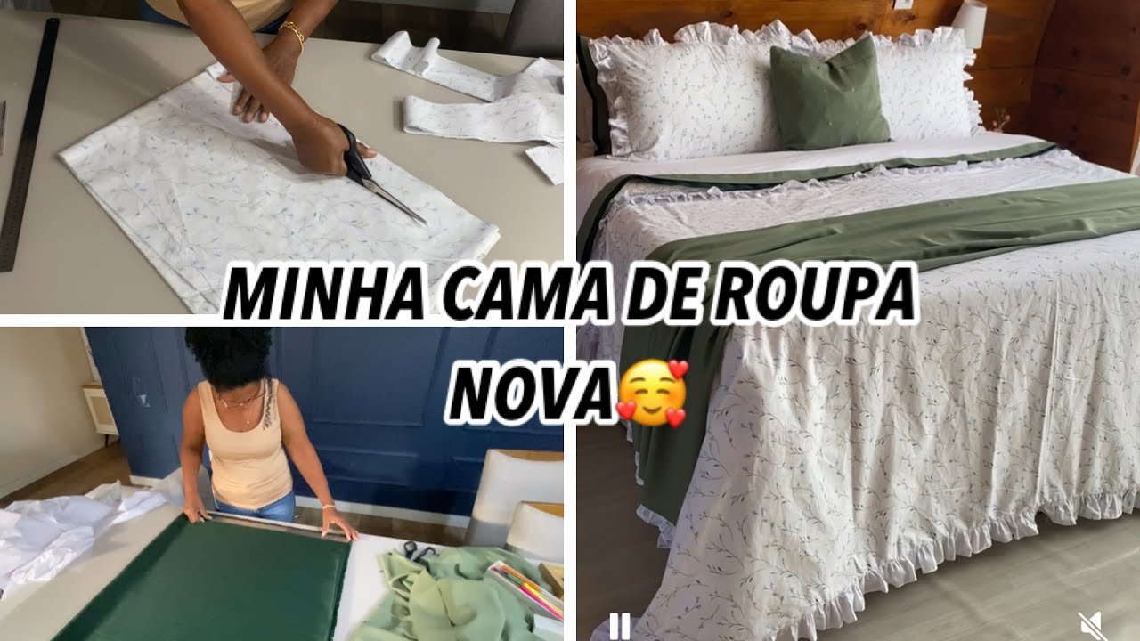 MINHA CAMA DE ROUPA NOVA