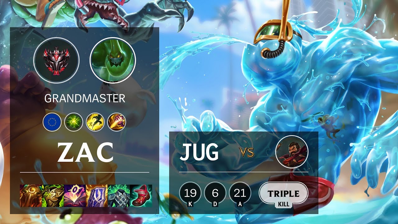 Zac Jungle vs Graves - EUW Grandmaster Patch 11.12