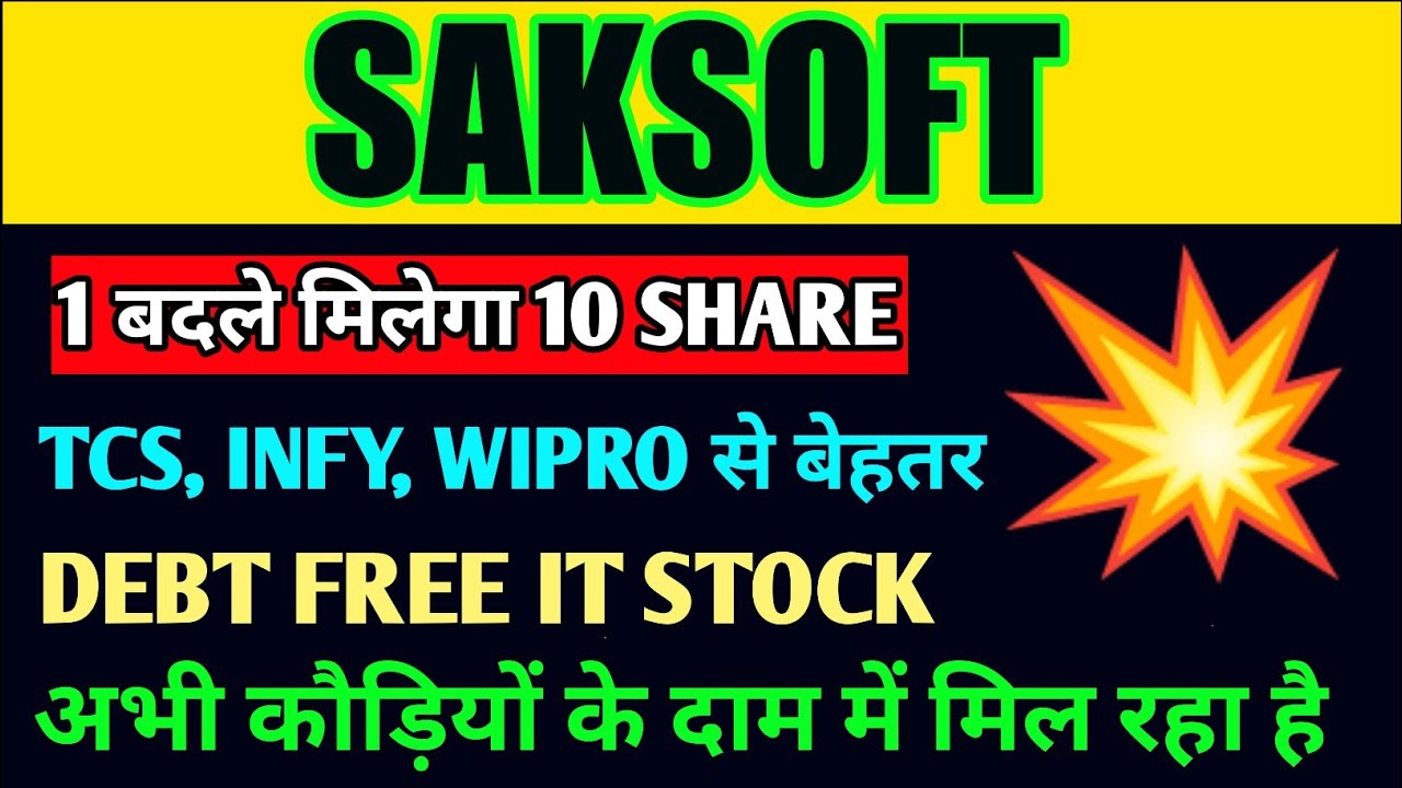 Saksoft Share | Saksoft Share Latest News | Saksoft Share Analysis  | Saksoft Share Split News| IKSM