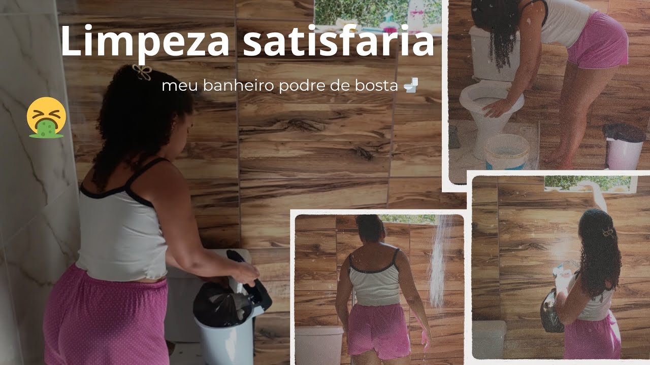 #limpezasatisfatória no meu BANHEIRO PODRE 🤮2 semanas sem lavar com muita papel de bosta 😅vem vê 