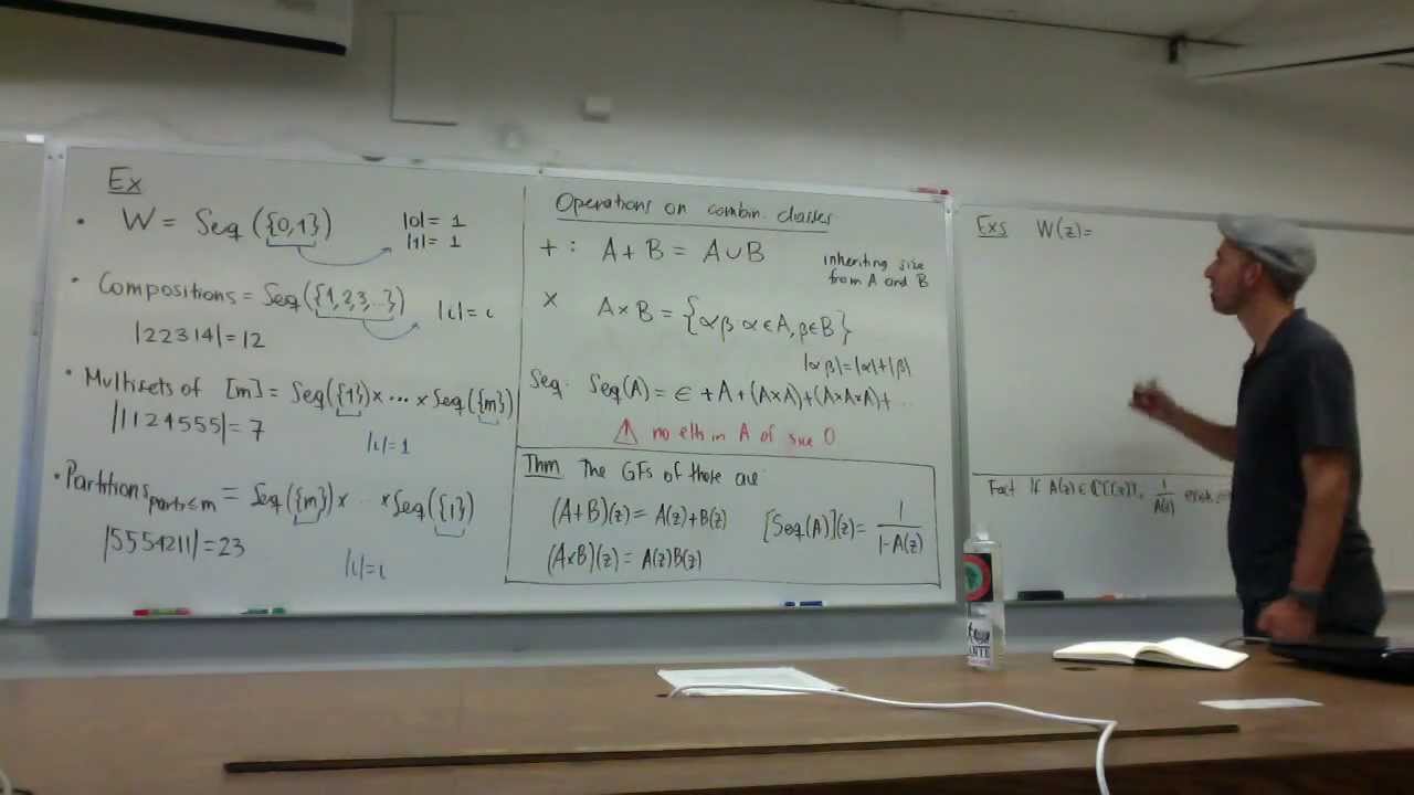 Lecture 12. Enumerative Combinatorics (Federico Ardila)