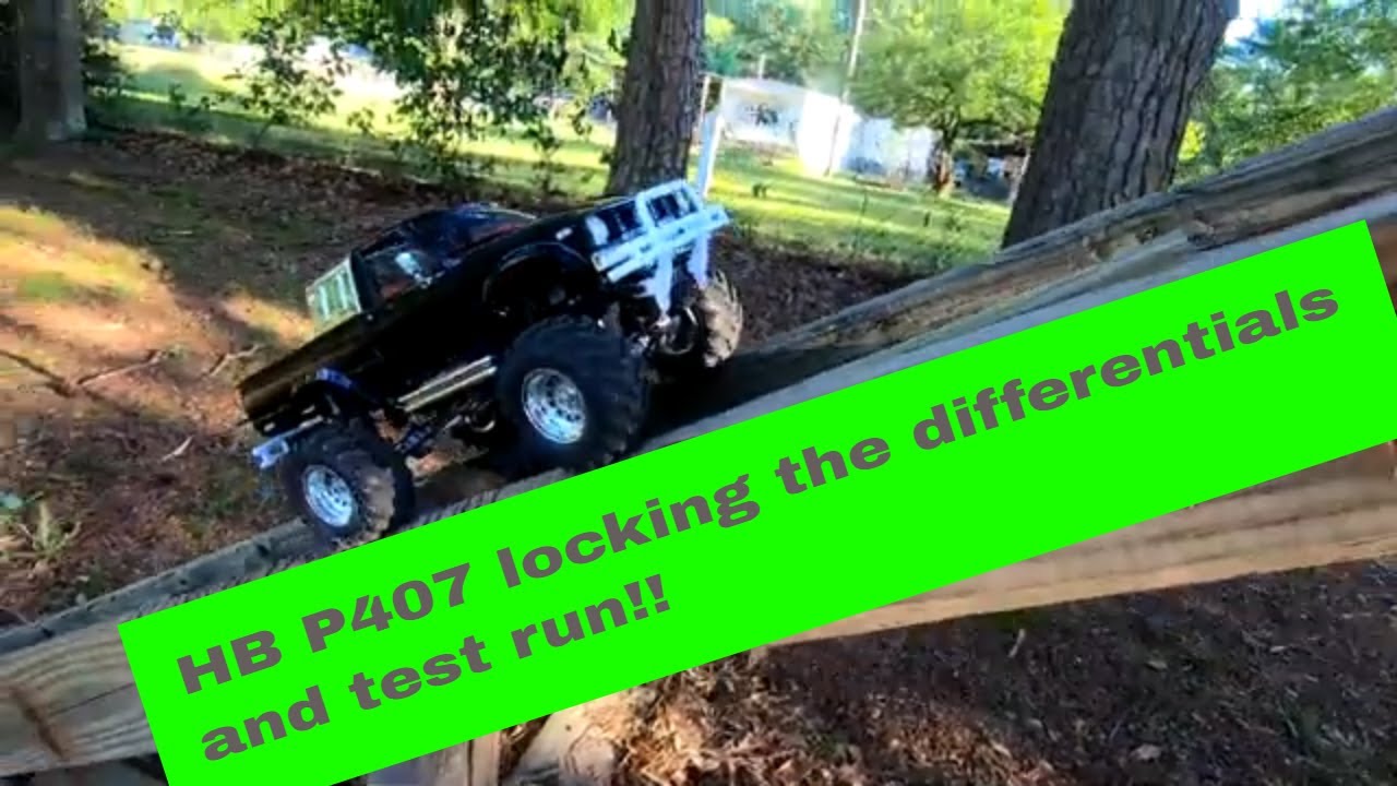 HG P407  Locking the differentials and test run