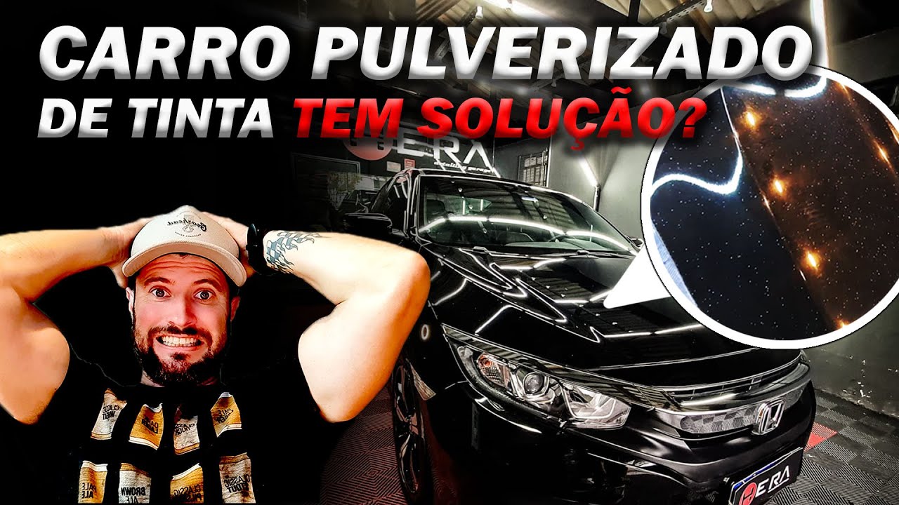 COMO REMOVER TINTA PULVERIZADA NO CARRO!