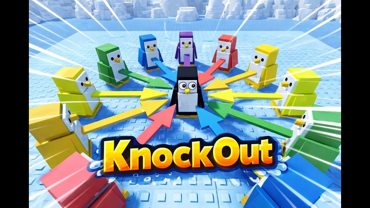 ESSES PINGUINS QUEREM ME DERRUBAR! 😱🐧 | KnockOut