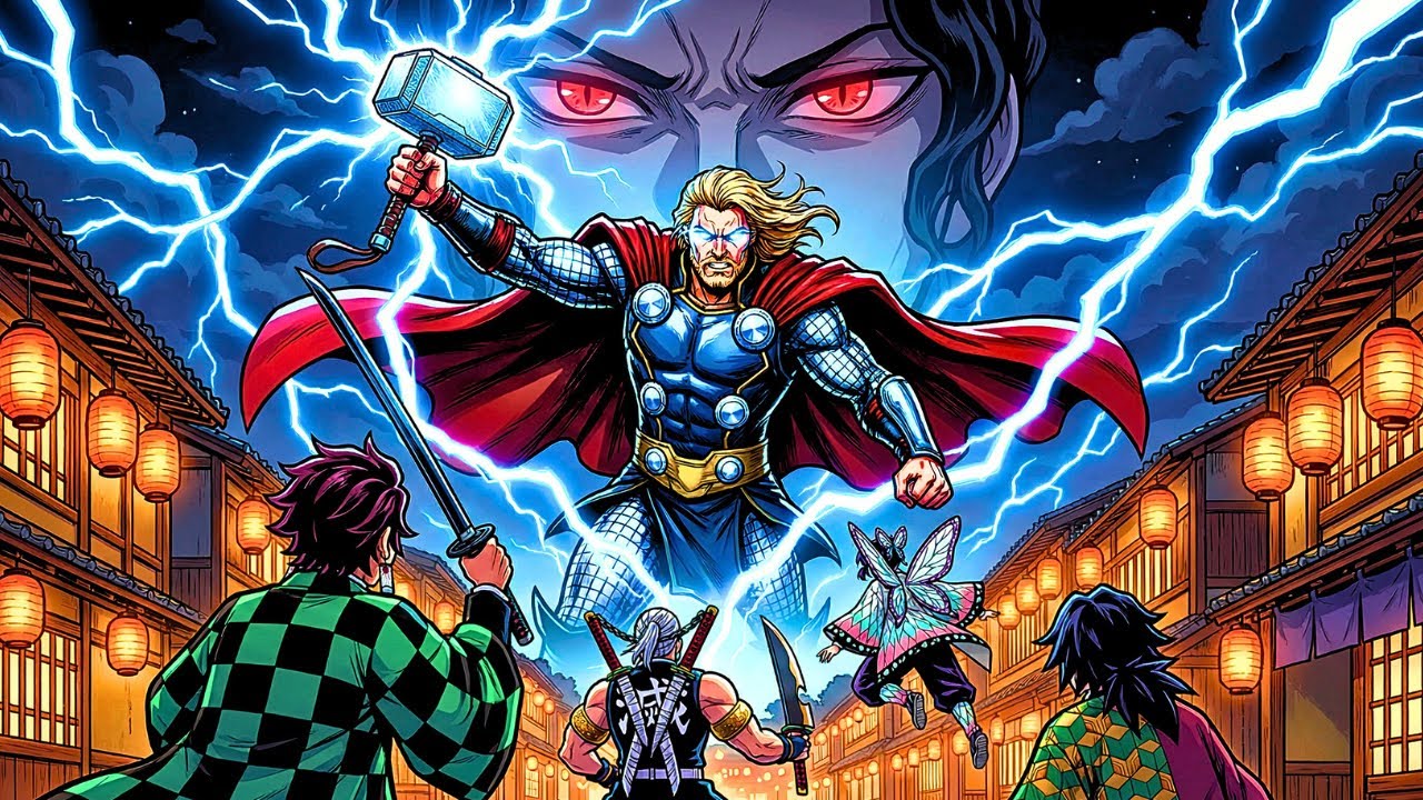 What If THOR Entered The DEMON SLAYER Universe?