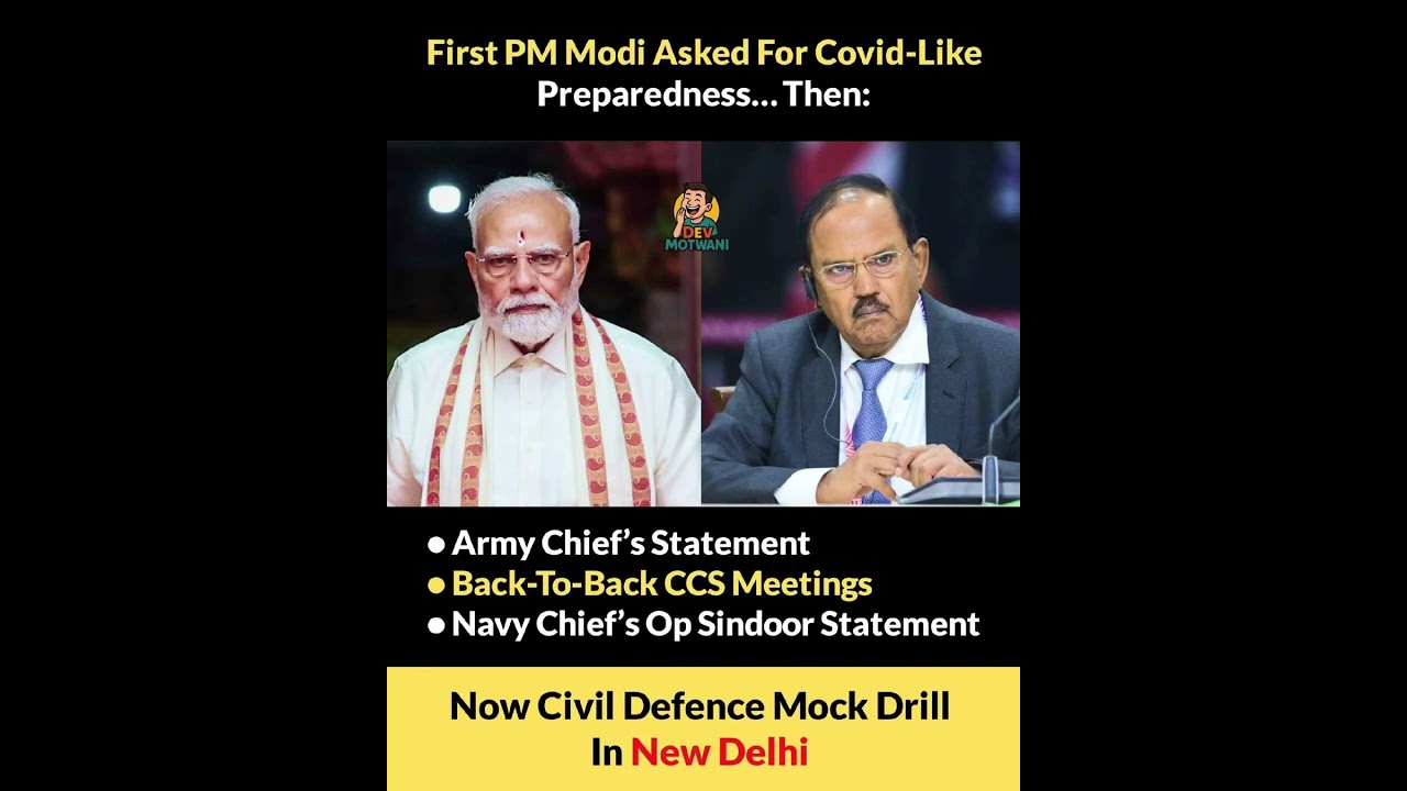 Big Alert 🚨 Civil Defence Mock Drill in New Delhi After High-Level Meetings