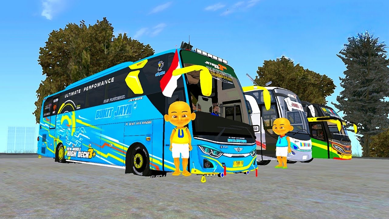 Upin dan Ipin Bawa Bus Telolet dan Truk Oleng 😆🤣 upinstori