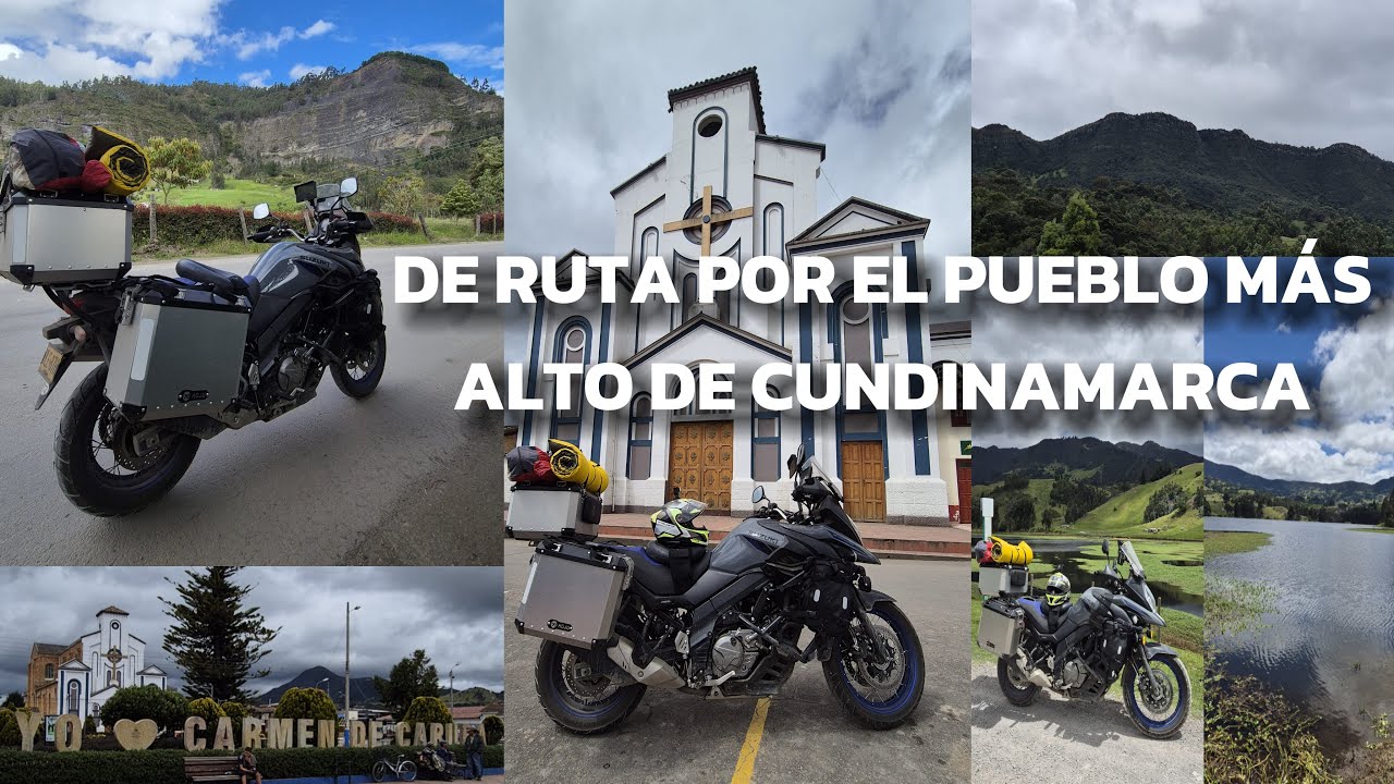 ASÍ ES EL PUEBLO MÁS ALTO DE CUNDINAMARCA 😱⛰️ | Ruta Bogotá – Carmen de Carupa - EN MOTO 🏍️